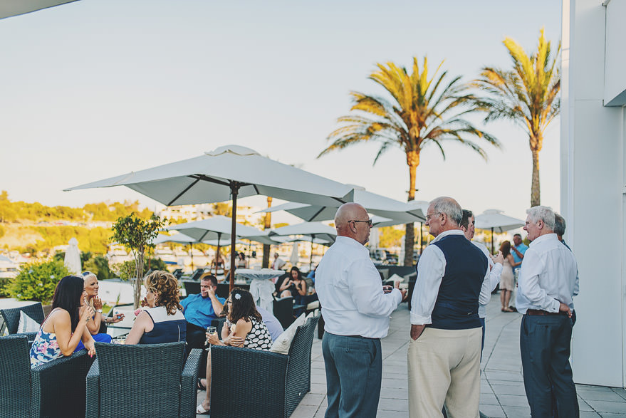 guest releaxing during the wedding in cala d'or guest releaxing during the wedding in cala d'or