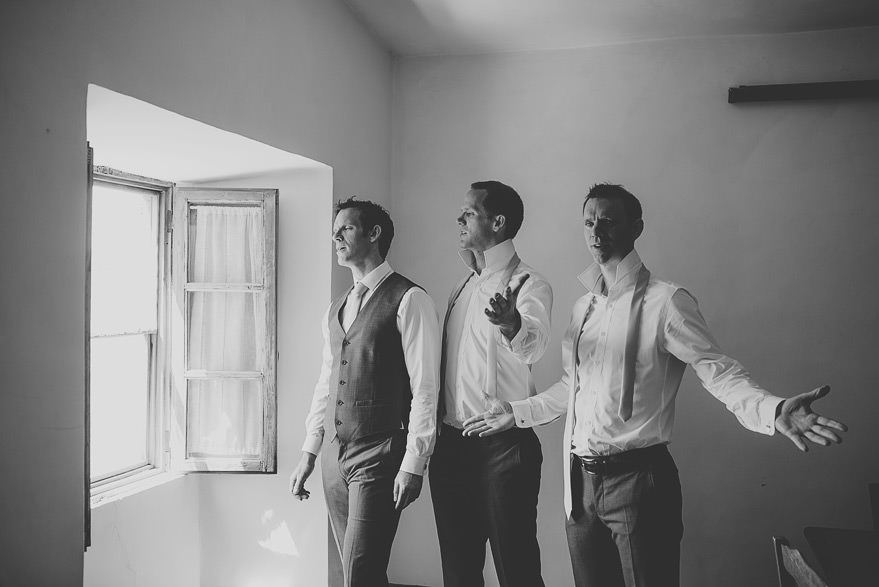 groom getting ready borgo di tragliata rome