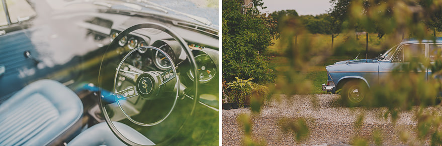 old wedding car in scotland