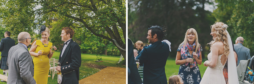 outdoor wedding ceremony in scotland