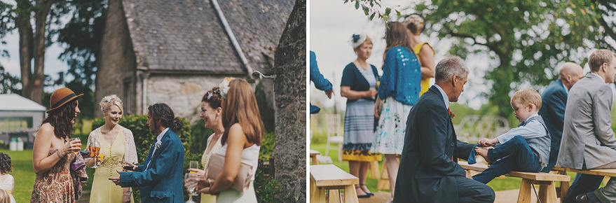 outdoor wedding ceremony in scotland