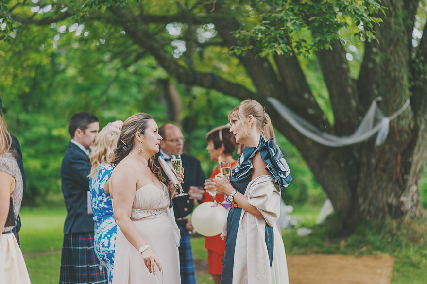 outdoor wedding ceremony in scotland