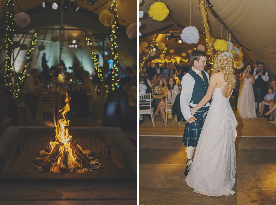 first dance tipi wedding