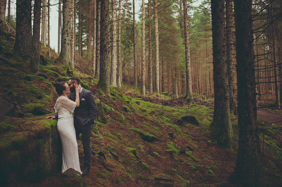 forest wedding in scotland