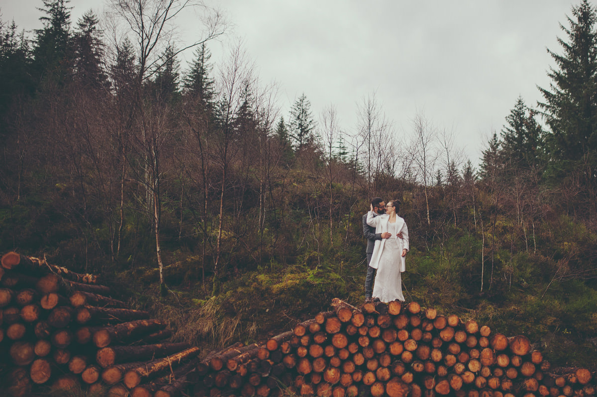 trash the dress session in Scotland