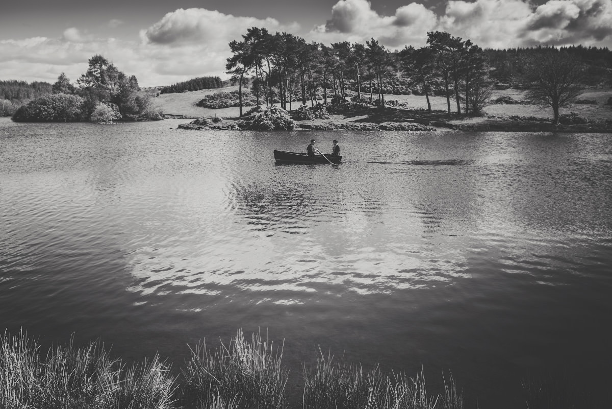 engagement photos on the boat