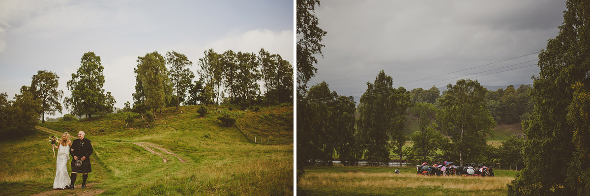 outdoor wedding in scotland