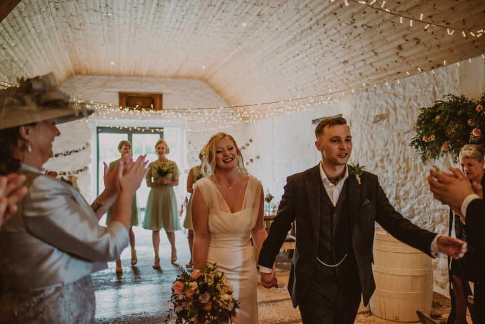 indoor wedding at dalduff farm